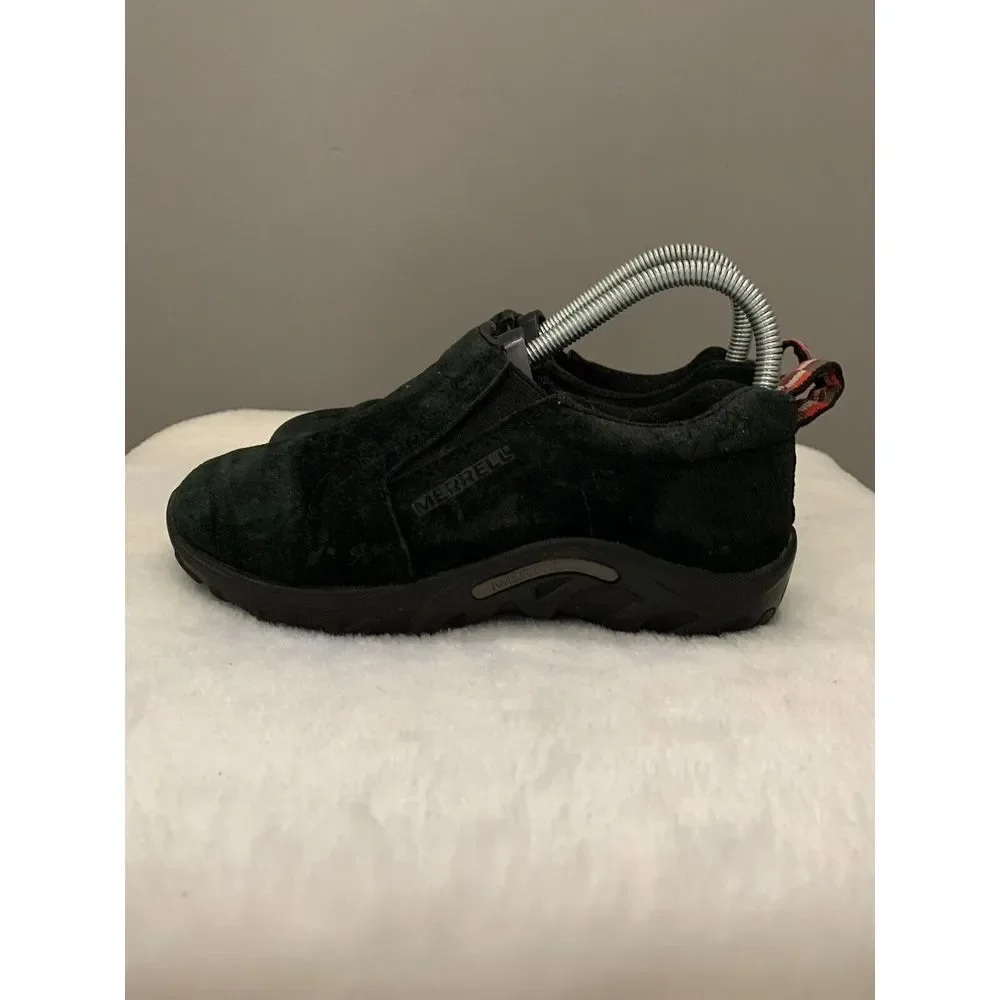 Merrell Jungle Moc Black Slip On Kids Shoes Size 3.5 Hiking‎ Outdoor
